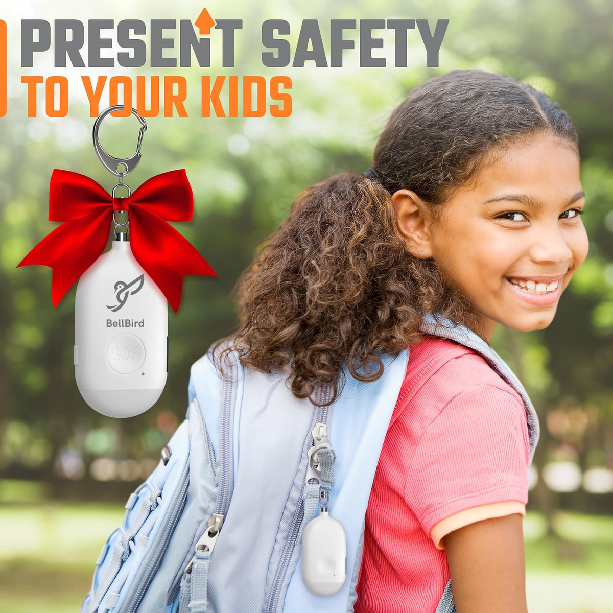 Child Alert Bell Bellbird 3-in-1 Wearable Personal Safety Alarm — Loud 135 dB ...