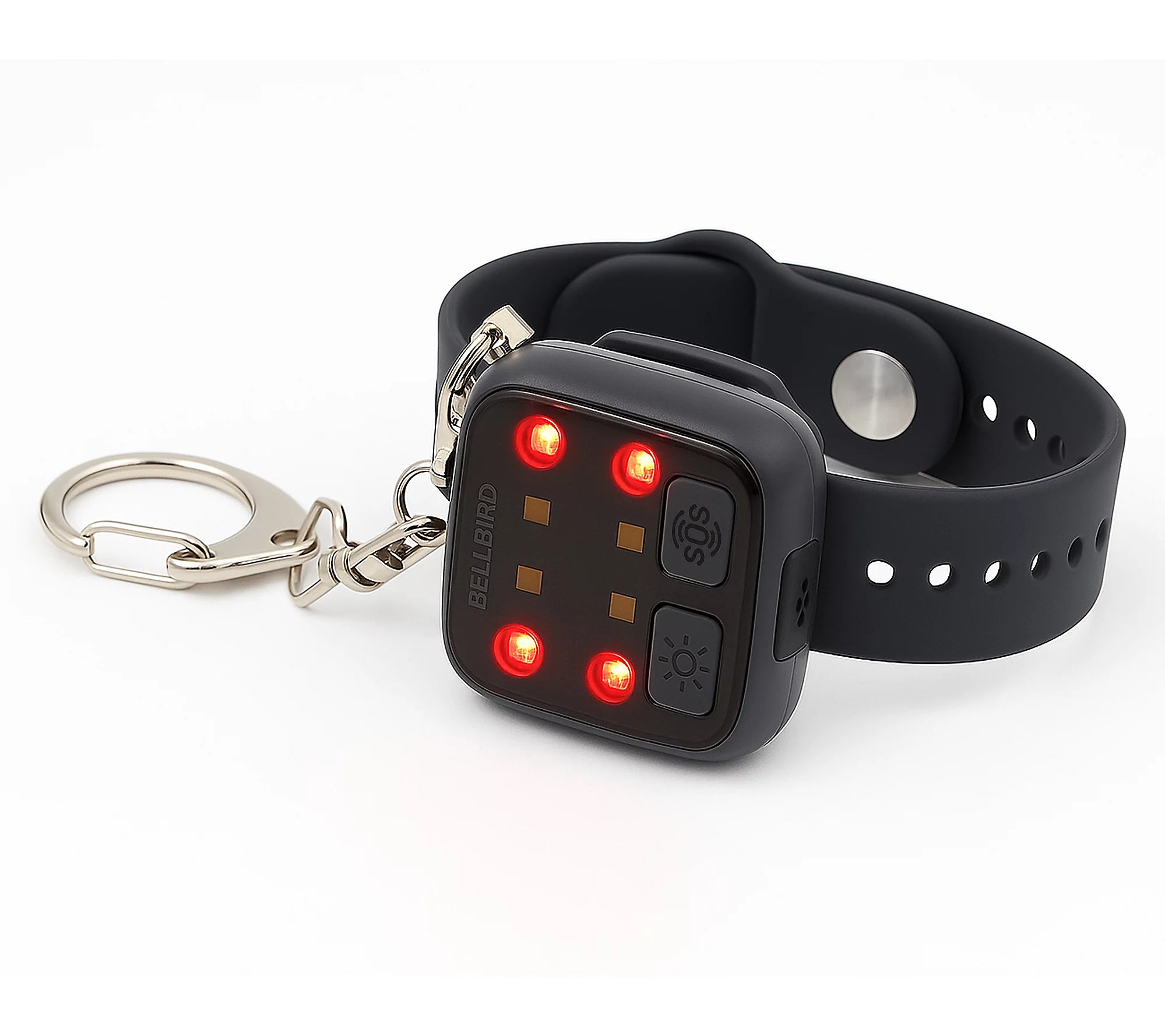 Bellbird 3-in-1 Wearable Safety Alarm – 135dB Siren + Strobe + Flashlight